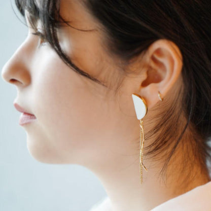 【ピアス】半月 | 有田焼 | 6.kiln