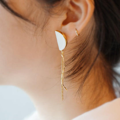 【ピアス】半月 | 有田焼 | 6.kiln