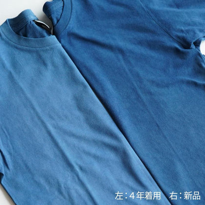 【Tシャツ】天然インディゴ(一色染め)  | 藍染 | インディゴ気仙沼