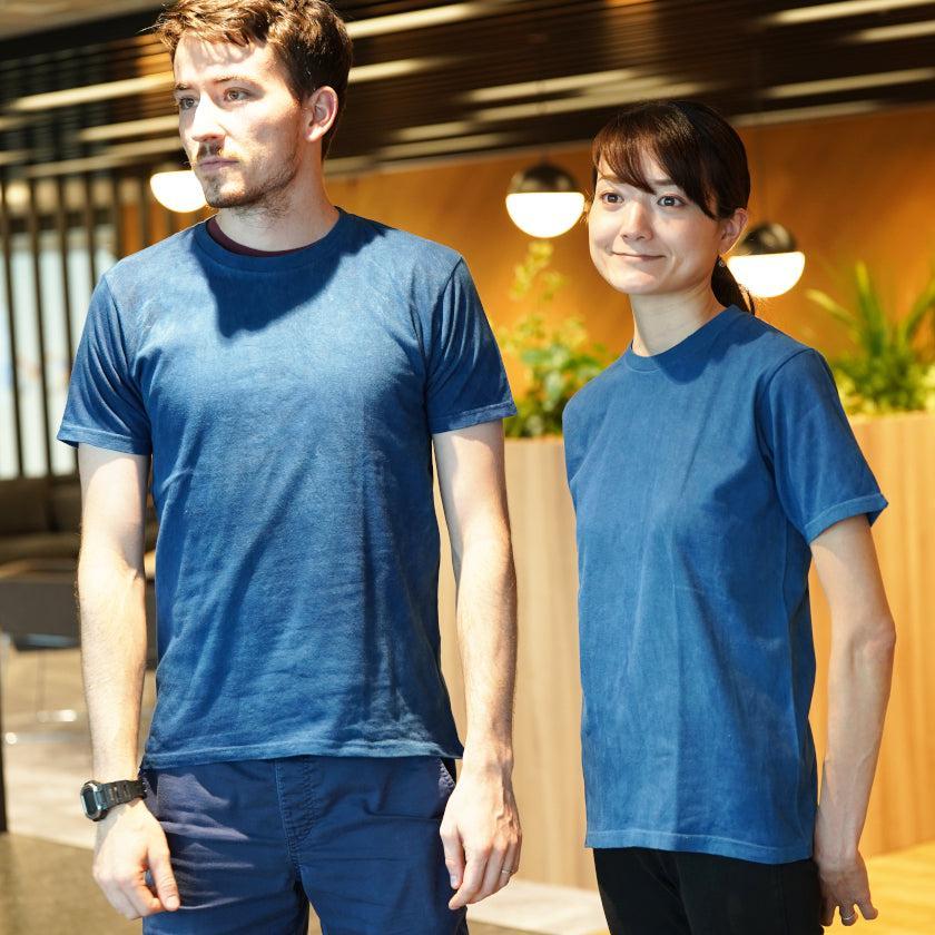 【Tシャツ】天然インディゴ(一色染め)  | 藍染 | インディゴ気仙沼
