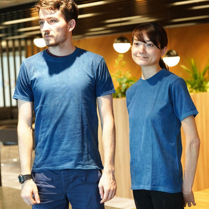 【Tシャツ】天然インディゴ(一色染め)  | 藍染 | インディゴ気仙沼