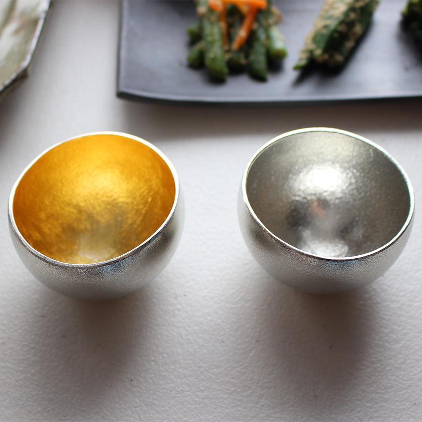 【盃】Kuzushi - Yure - 小 錫・金箔セット | 鋳物 | 能作