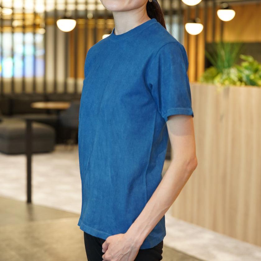 【Tシャツ】天然インディゴ(一色染め)  | 藍染 | インディゴ気仙沼