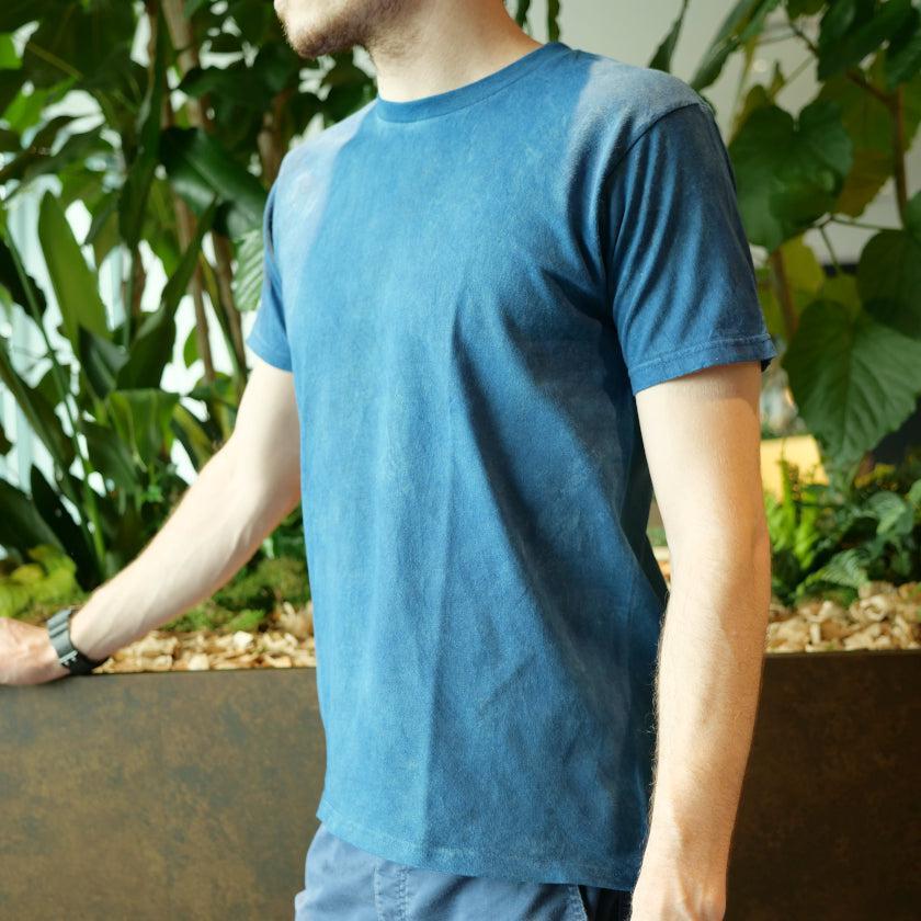 【Tシャツ】天然インディゴ(一色染め)  | 藍染 | インディゴ気仙沼