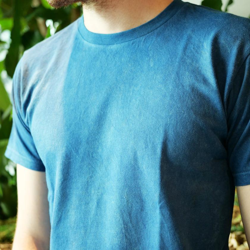 【Tシャツ】天然インディゴ(一色染め)  | 藍染 | インディゴ気仙沼