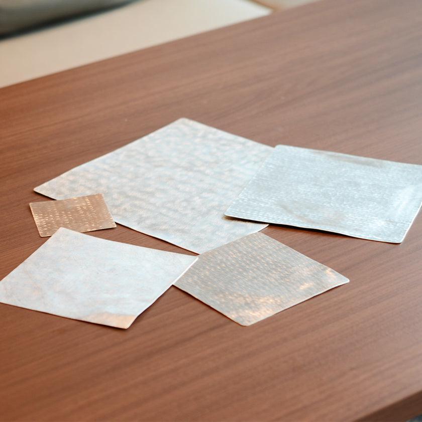 【お皿】すずがみ 11×11cm かざはな | 高岡銅器