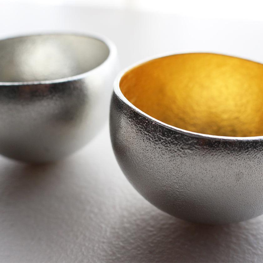 【盃】Kuzushi - Yure - 小 錫・金箔セット | 鋳物 | 能作