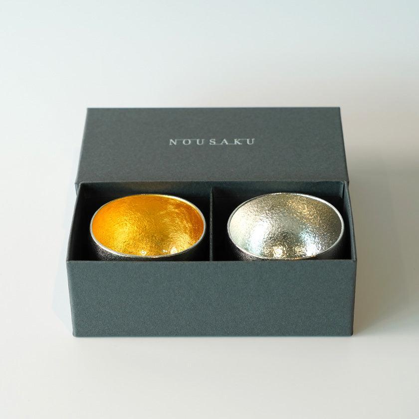 【盃】Kuzushi - Yure - 小 錫・金箔セット | 鋳物 | 能作