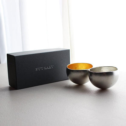 【盃】Kuzushi - Yure - 小 錫・金箔セット | 鋳物 | 能作