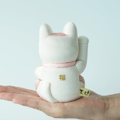 【招き猫】風水DX (白) M | 江戸木目込み | 柿沼人形
