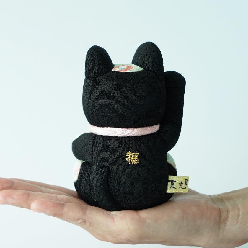 【招き猫】風水DX (黒) M | 江戸木目込み | 柿沼人形
