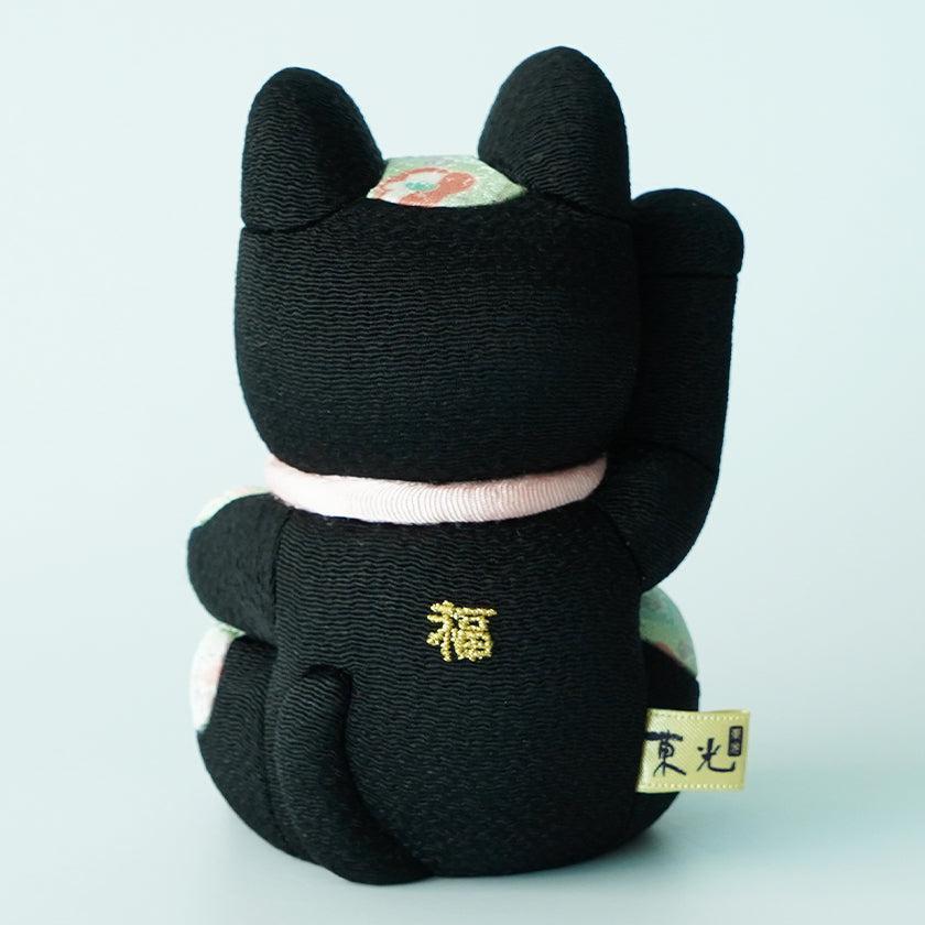 【招き猫】風水DX (黒) M | 江戸木目込み | 柿沼人形