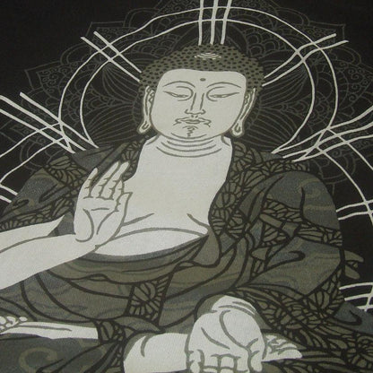 大佛圖案 絲網印花 T恤