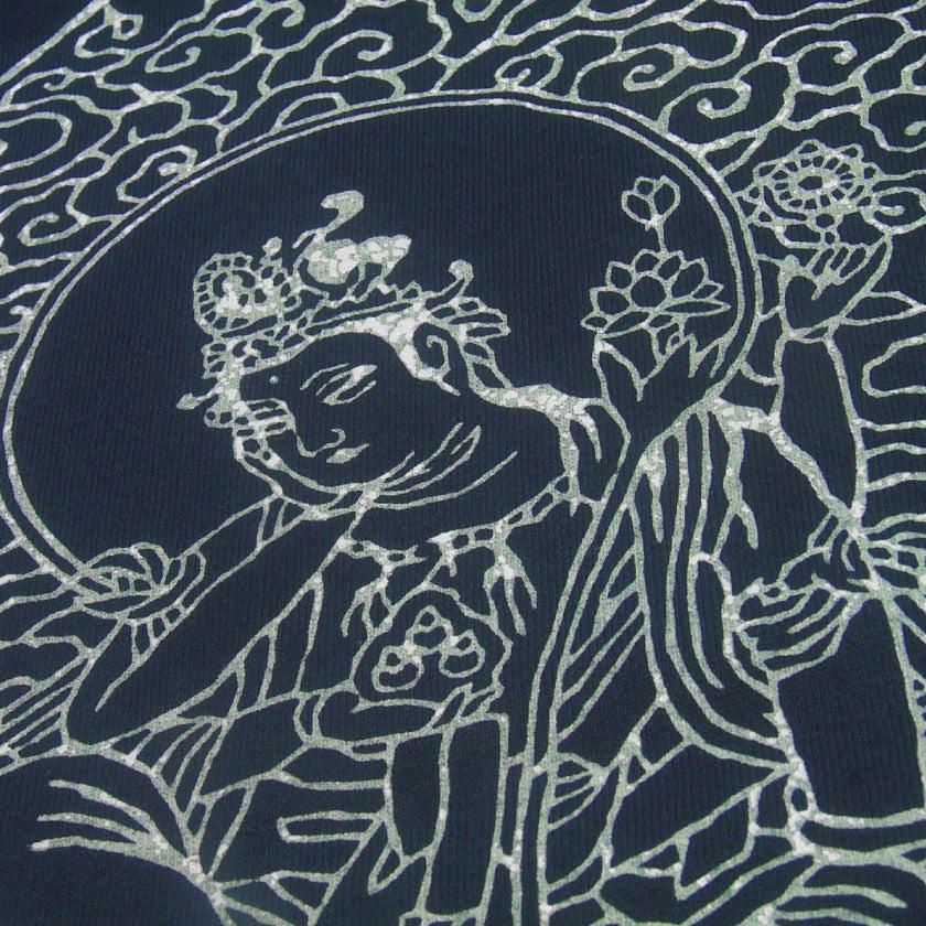 觀音圖案 絲網印刷 T恤