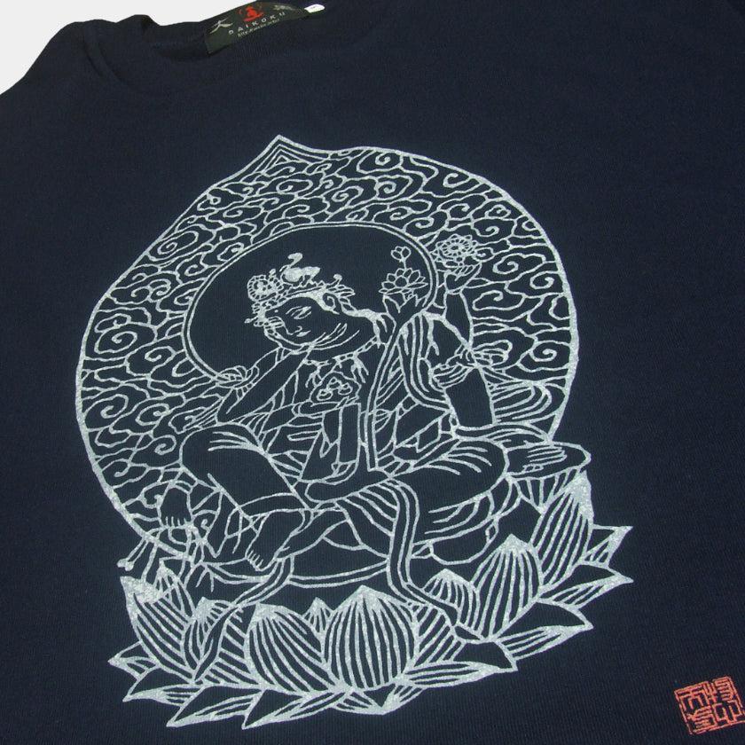 觀音圖案 絲網印刷 T恤