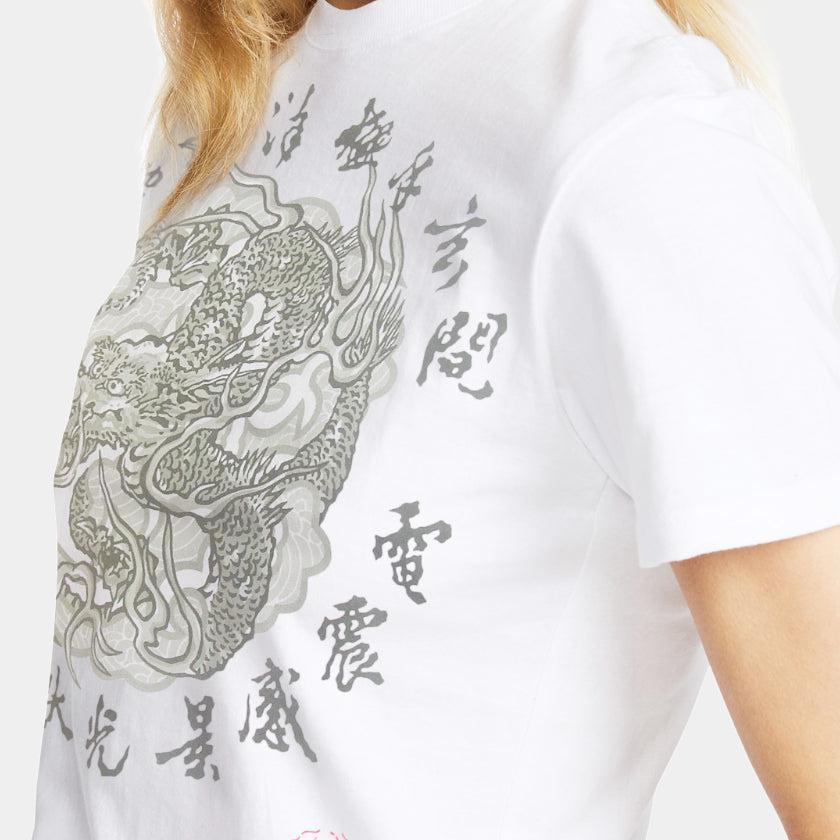 雲龍圖案 絲網印花 T恤