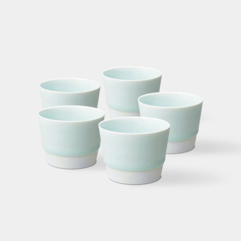 【カップ5個セット】es cup (S) 青磁釉 | 波佐見焼 | 西海陶器