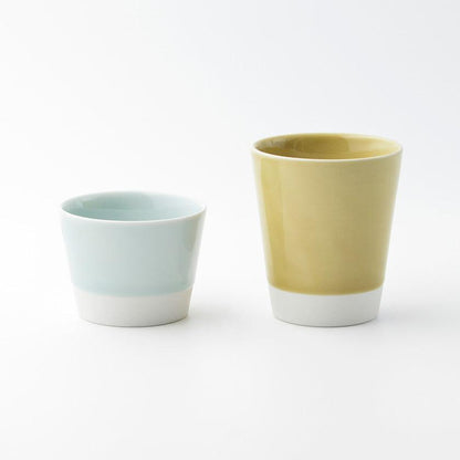 【カップ5個セット】es cup (M) 黄磁釉 | 波佐見焼 | 西海陶器