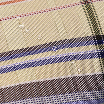 【ポーチ】撥水加工 西陣織シルク がばっと開くアクセサリーポーチ マルチチェック (ライトイエロー) | 西陣織 | Atelier Kyoto Nishijin