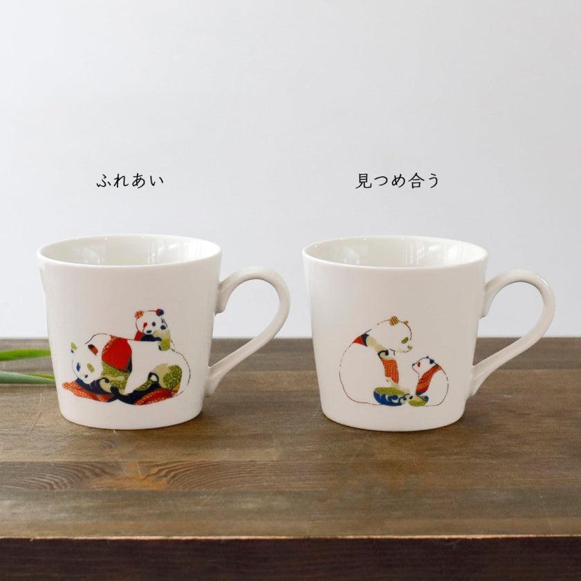 【マグカップ】温感 親子パンダ | 美濃焼 | 丸モ高木陶器