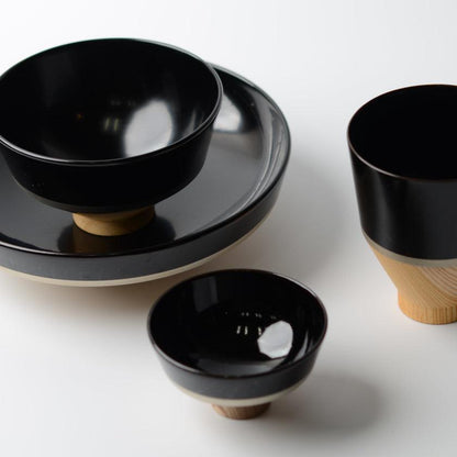 【お皿】KOROMO 4点セット (浅鉢、お椀、おちょこ、カップ) | 漆器 | isuke