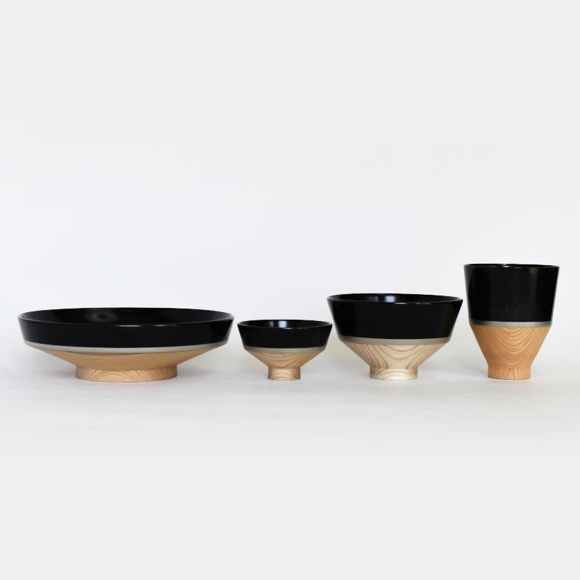 【お皿】KOROMO 4点セット (浅鉢、お椀、おちょこ、カップ) | 漆器 | isuke