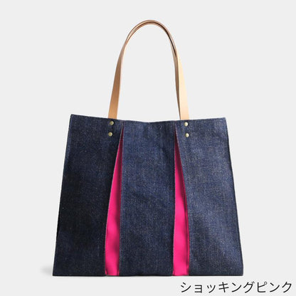 【トートバッグ】ougi denim WH | 布アート | KOSHO
