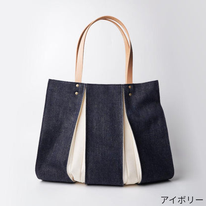 【トートバッグ】ougi denim WH | 布アート | KOSHO