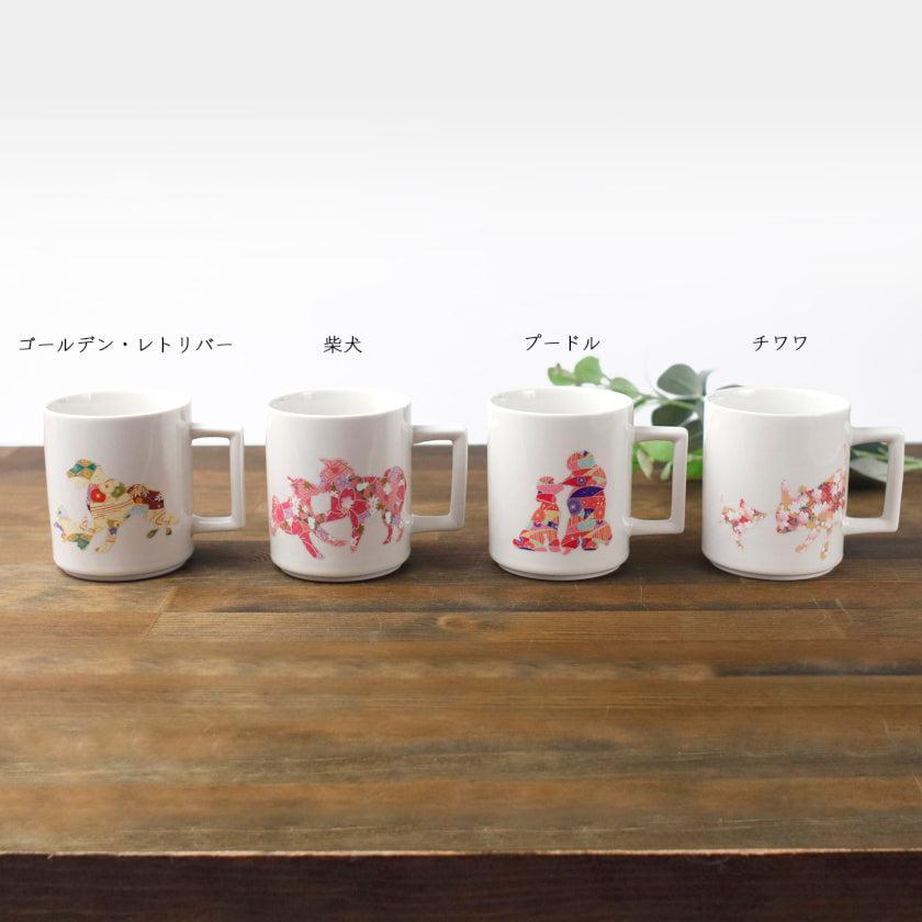 【マグカップ】温感 親子犬 (ニューボン) | 美濃焼 | 丸モ高木陶器