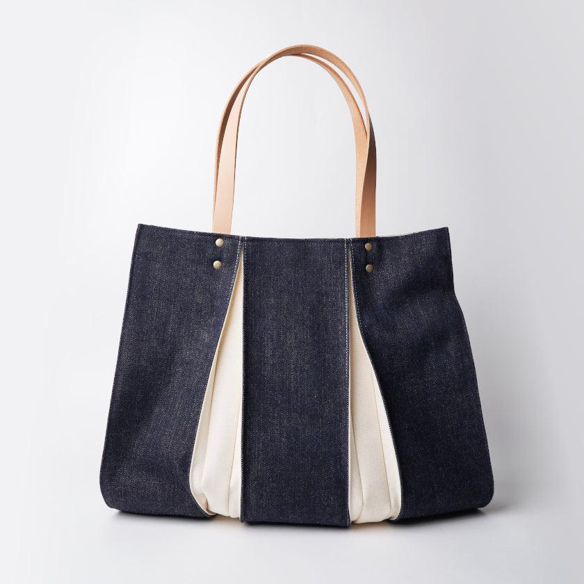 【トートバッグ】ougi denim WH | 布アート | KOSHO