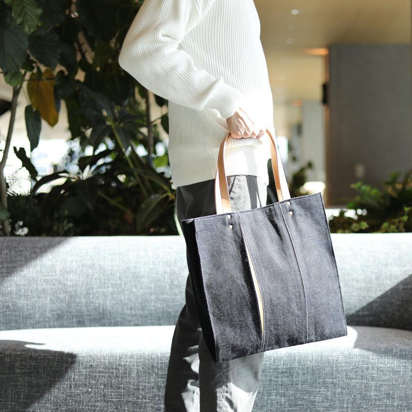 【トートバッグ】ougi denim WH | 布アート | KOSHO