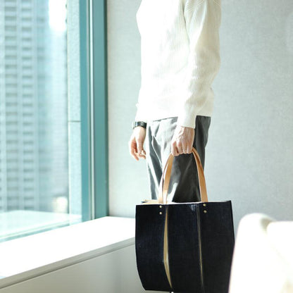 【トートバッグ】ougi denim WH | 布アート | KOSHO