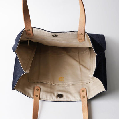 【トートバッグ】ougi denim WH | 布アート | KOSHO