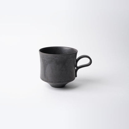 【マグカップ2個セット】Mat  (角) 黒 & 白 | 京焼・清水焼 | fuuu