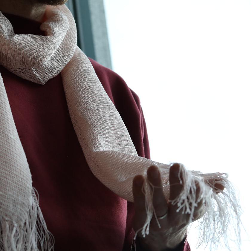 【ストール】黒谷綜布 ピンク (優桜) | 黒谷和紙 | 黒谷和紙協同組合