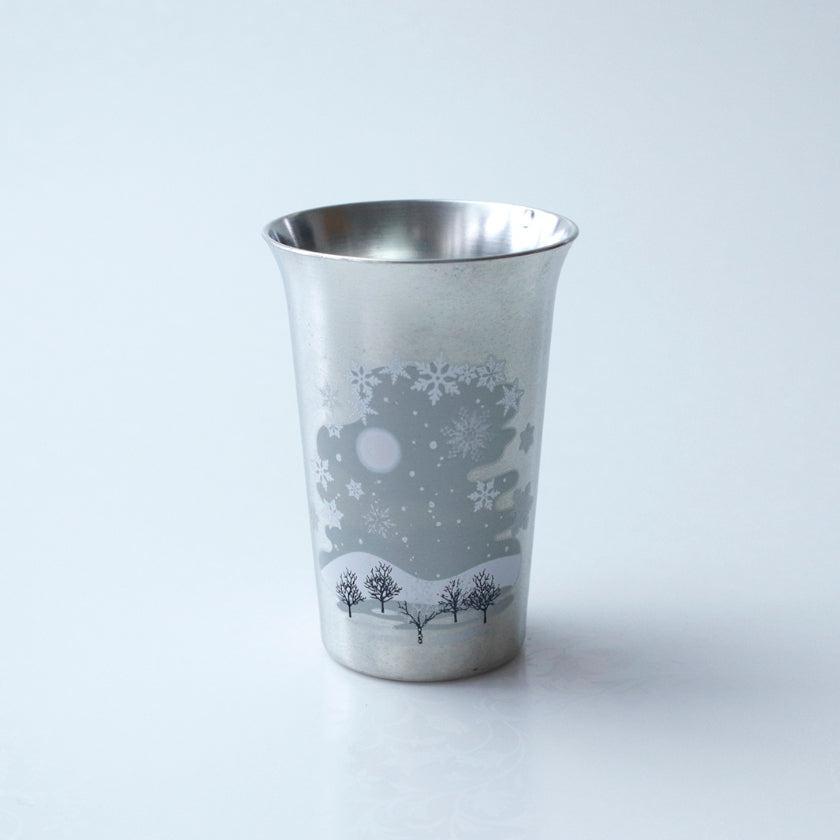 【タンブラー】冷感 純銅錫被 雪結晶 | 丸モ高木陶器