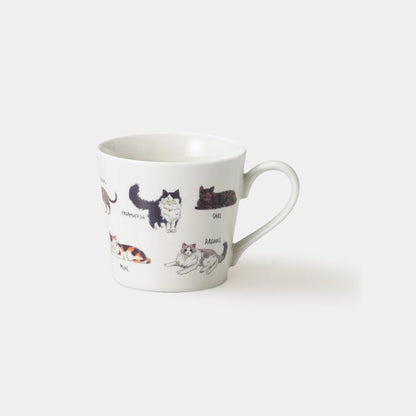 【マグカップ】温感 ゆる猫1 サビ猫他 | 美濃焼 | 丸モ高木陶器