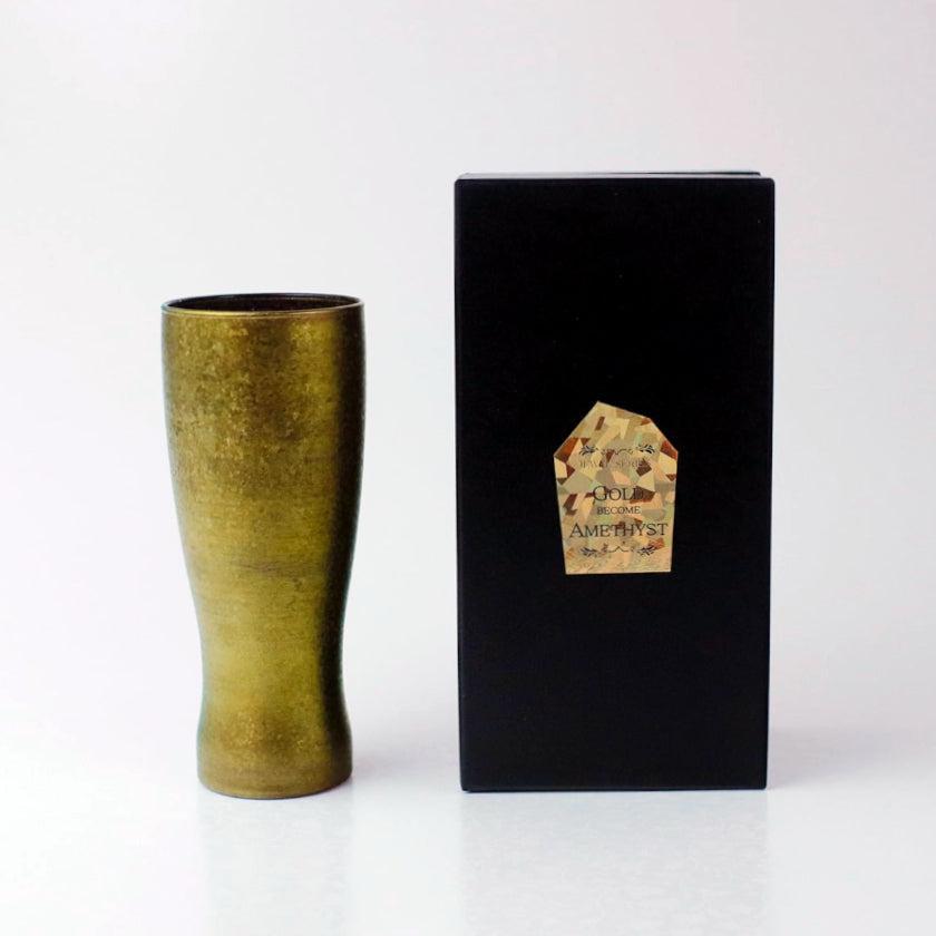 【タンブラー】宝石グラス ゴールド | 丸モ高木陶器