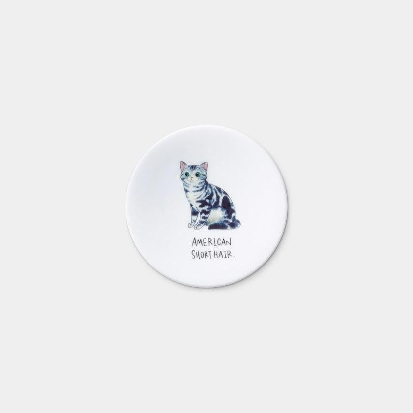 【豆皿5枚セット】ゆる猫 | 美濃焼 | 丸モ高木陶器