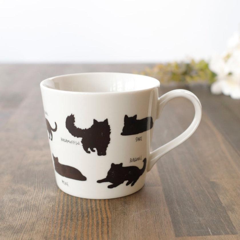 【マグカップ】温感 ゆる猫1 サビ猫他 | 美濃焼 | 丸モ高木陶器