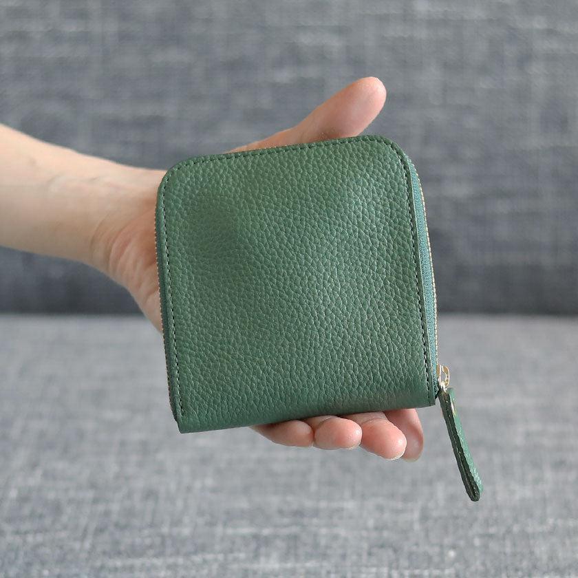 【本革キーケース】SMART MOVE! -type1 | アナログキーポケットタイプ- Calm Green (翠緑の古寺) | 革加工 | RAKUKEI