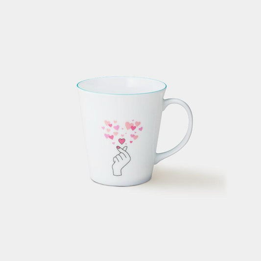 【マグカップ】マグカップからキュン 冷感 ブルー | 美濃焼 | 丸モ高木陶器