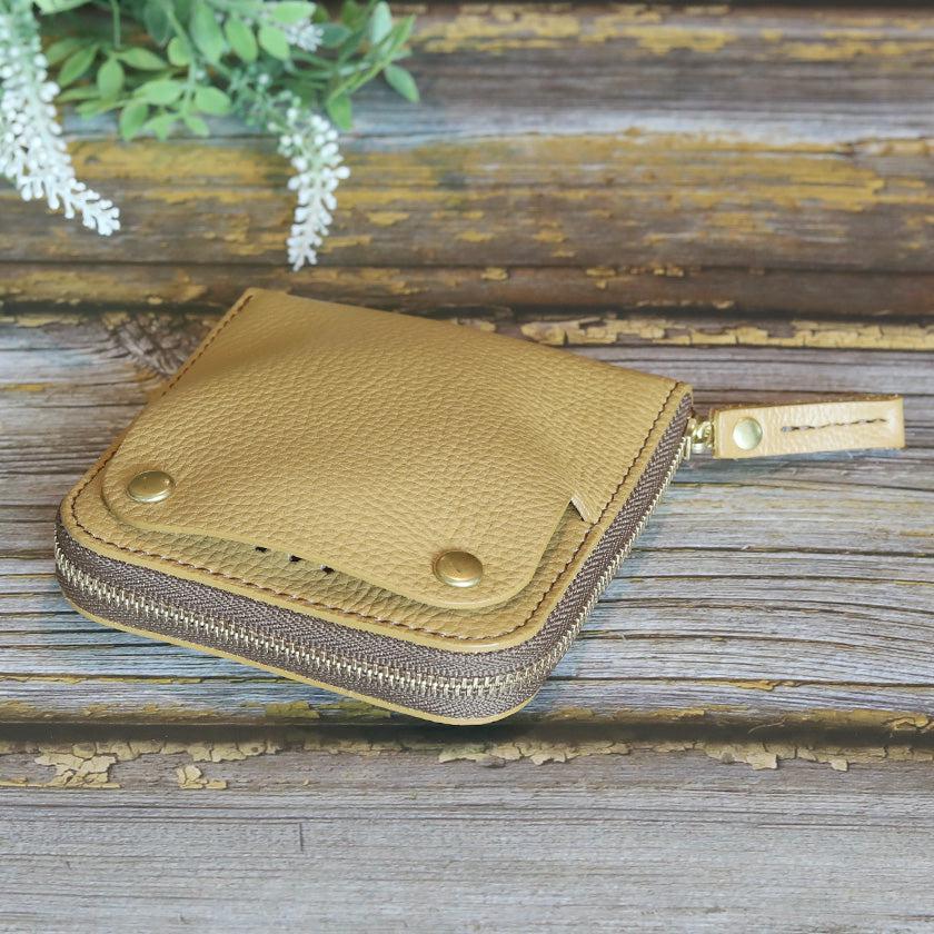 【本革キーケース】SMART MOVE! -type1 | アナログキーポケットタイプ- Amber Yellow (琥珀の街角) | 革加工 | RAKUKEI