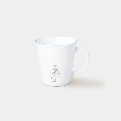 【マグカップ】マグカップからキュン 冷感 ブルー | 美濃焼 | 丸モ高木陶器