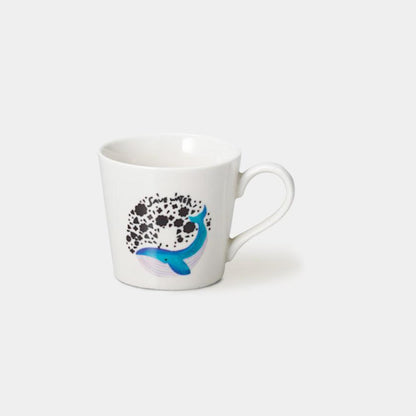 【マグカップ】温感 しろながすくじら | 美濃焼 | 丸モ高木陶器