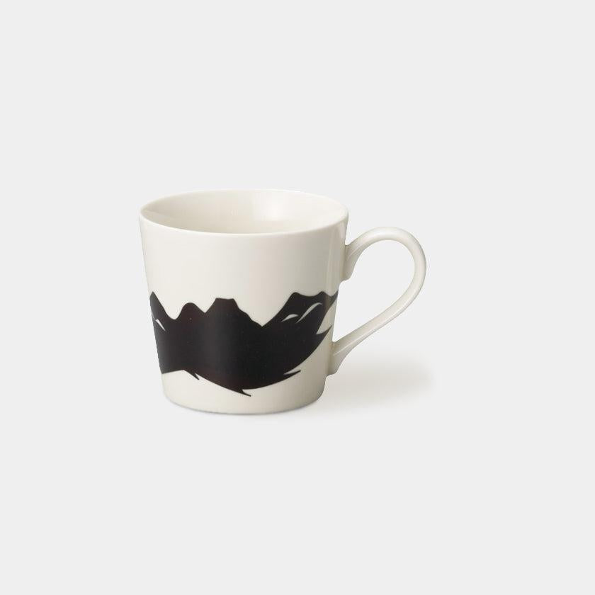 【マグカップ】温感 富士山 白 | 美濃焼 | 丸モ高木陶器