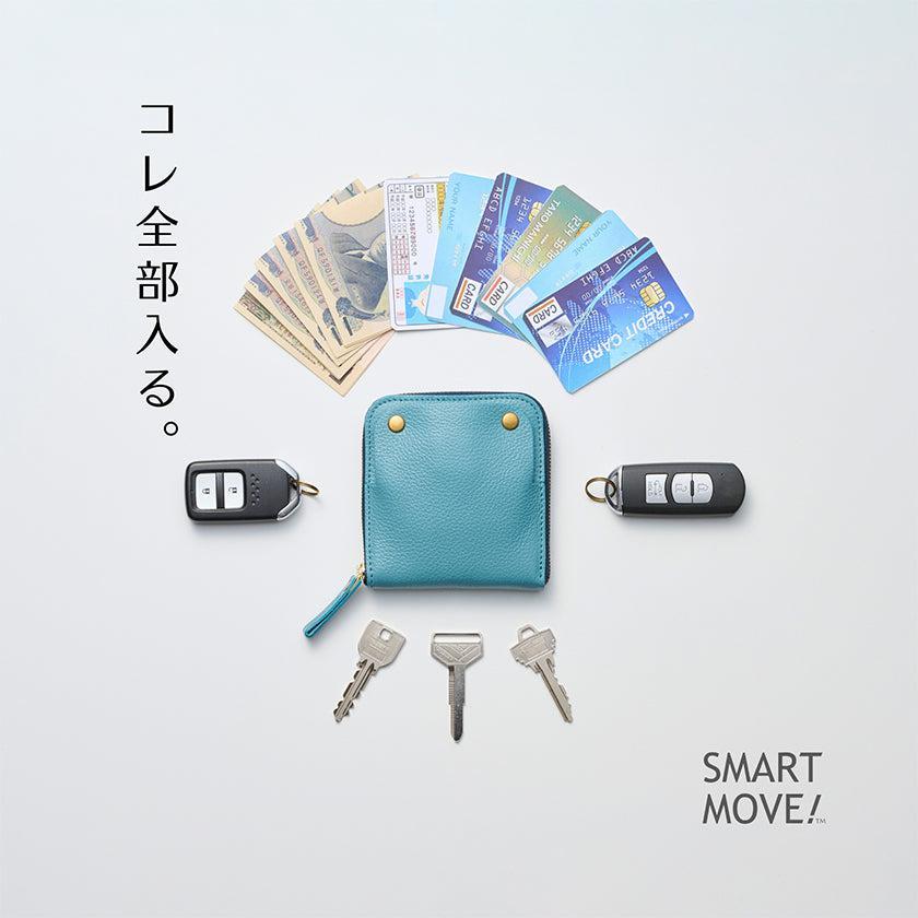 【本革キーケース】SMART MOVE! -type1 | アナログキーポケットタイプ- Burgundy Red (蘇芳の水鏡) | 革加工 | RAKUKEI
