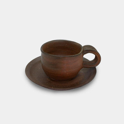 【コーヒードリップセット】珈琲カップ & ドリッパー | 備前焼 | 恒枝直豆
