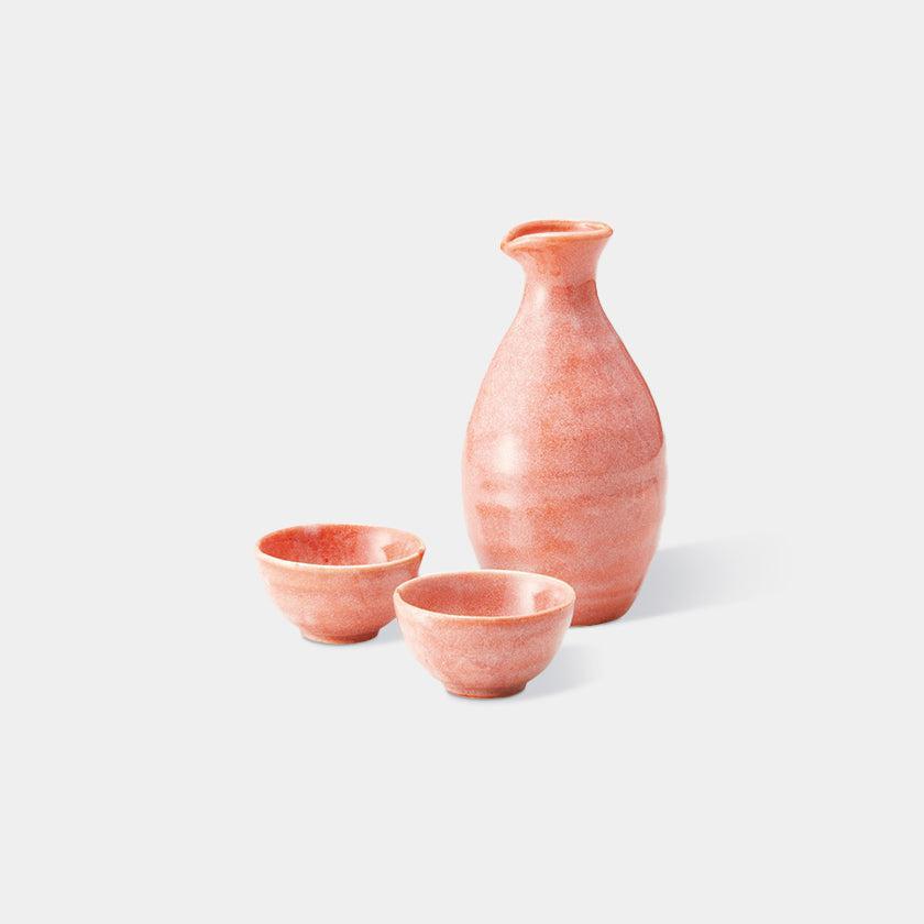 【酒器3点セット】赤楽 | 美濃焼 | 丸モ高木陶器
