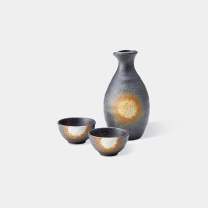 【酒器3点セット】備前吹 | 美濃焼 | 丸モ高木陶器